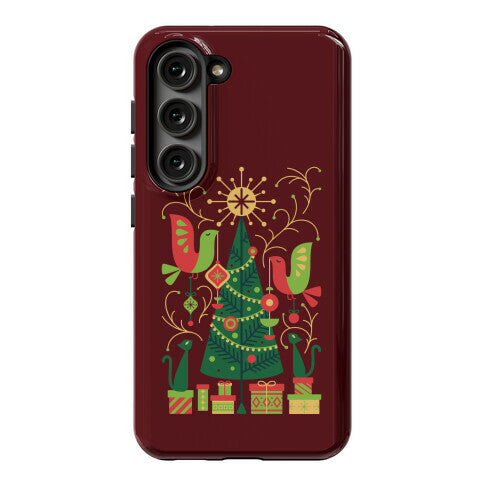 Vintage Christmas Tree Decorating Phone Case